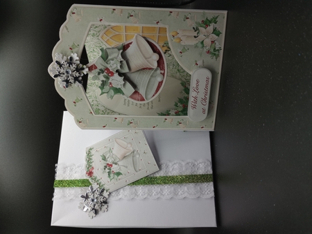 Christmas Bells - Teardrop Pendant Card Mini Kit by Stephanie Bardelli