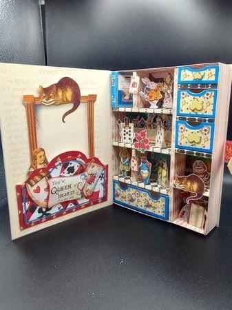 Wonderland Adventures with Alice - Large 3D Curiosity Book Box by Stephanie Bardelli