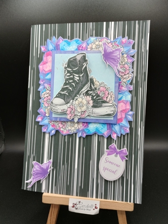 Black Grunge Trainers 8x8 Mini Kit by Stephanie Bardelli