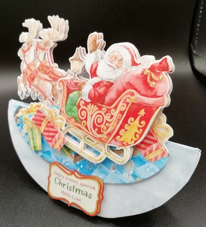 Santas on His Way 1 Rocker Card Mini Kit by Stephanie Bardelli