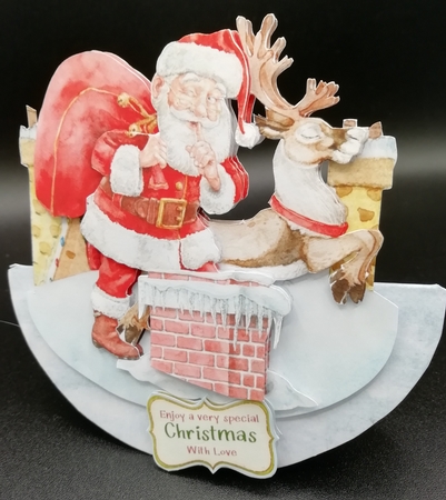 Santas on His Way 3 Rocker Card Mini Kit by Stephanie Bardelli