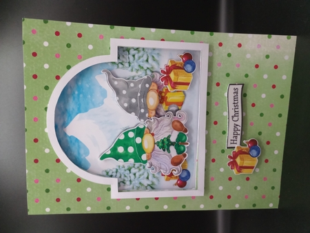 Shaped card Christmas Friends Mini Kit by Stephanie Bardelli