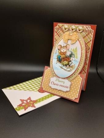 Rustic Chris-Mouse 2 - Upright Z-fold Card Mini Kit by Stephanie Bardelli