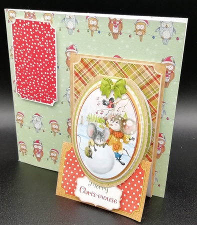 Rustic Chris-Mouse 4 - Upright Z-fold Card Mini Kit by Stephanie Bardelli