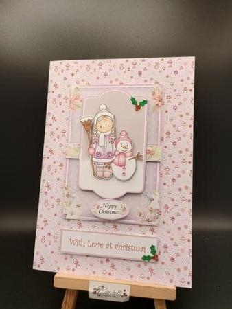 Chloe With Snowman A5 Mini Kit by Stephanie Bardelli