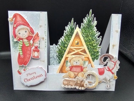 A Charmed Winter 1 - Stepper Card by Stephanie Bardelli