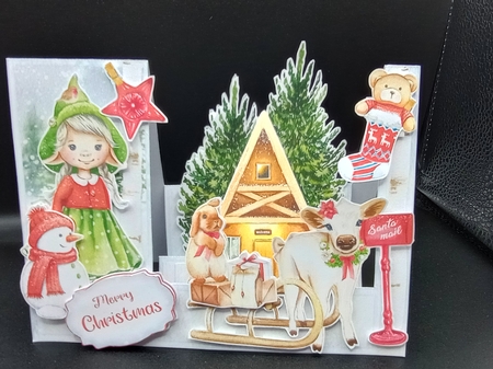 A Charmed Winter 2 - Stepper Card by Stephanie Bardelli