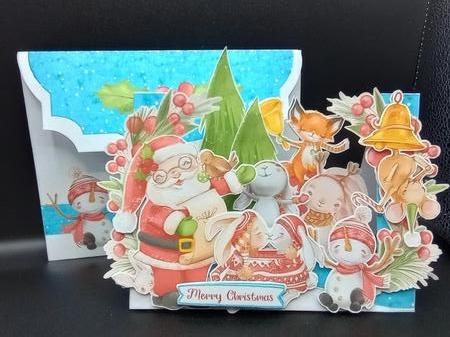 Its a Jolly Holly-Day 1 Centre Stepper Card by Stephanie Bardelli