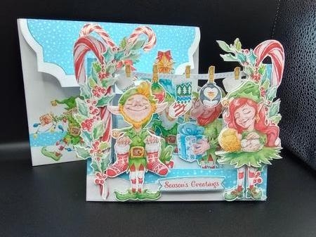 Christmas with YourElves Centre Stepper Card by Stephanie Bardelli