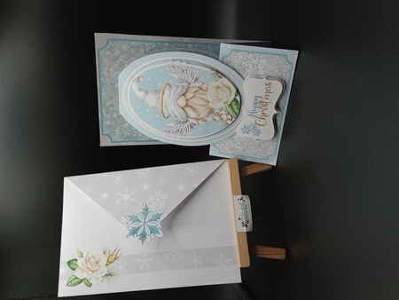 Gnoel the Angel did Say 1 - Upright Z-fold Card Mini Kit by Stephanie Bardelli