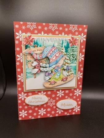 7x7 Mini Kit Gnome Champion Skate Boarder by Stephanie Bardelli