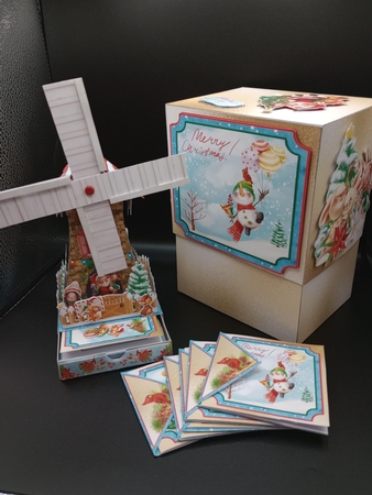 The Merriest Christmas 3d Windmill Decoration by Stephanie Bardelli