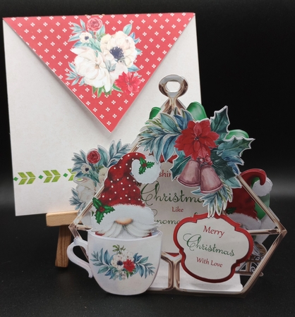 Gnome Other Christmas 2 3d Terrarium Cards & Envelopes Kit by Stephanie Bardelli