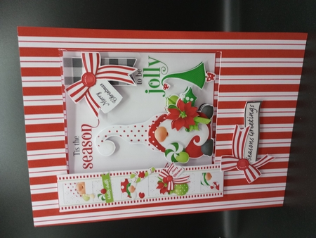 8x8 tis the season for Christmas gnomes mini kit by Stephanie Bardelli