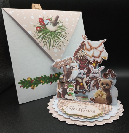 Happy Holly-Day 4 Triple Easel Card Kit by Stephanie Bardelli