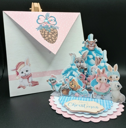 Happy Holly-Day 5 Triple Easel Card Kit by Stephanie Bardelli