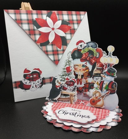 Happy Holly-Day 6 Triple Easel Card Kit by Stephanie Bardelli