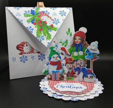 Happy Holly-Day 9 Triple Easel Card Kit by Stephanie Bardelli