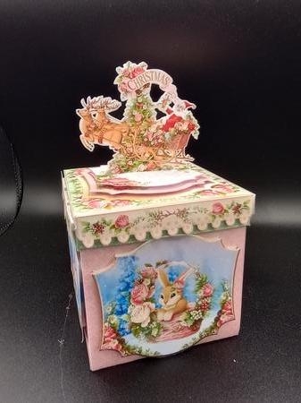 Joyful Noel Exploding Box Room for a Surprise Kit by Stephanie Bardelli