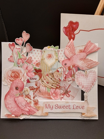 My Sweet Love 3 Centre Stepper Card by Stephanie Bardelli