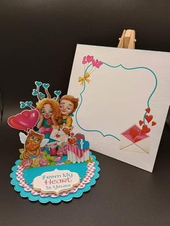 Cuddle Up a Little Closer Triple Easel Card Kit by Stephanie Bardelli