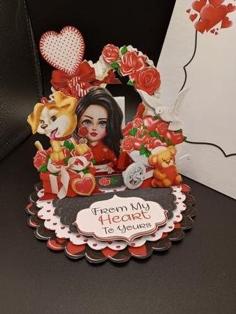 My Sweetheart  Triple Easel Card Kit by Stephanie Bardelli