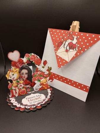 My Sweetheart  Triple Easel Card Kit by Stephanie Bardelli