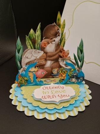 Otterly in Love  Triple Easel Card Kit by Stephanie Bardelli