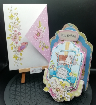 Purr-fect Partners 1 - Upright Z-fold Tag Card Mini Kit by Stephanie Bardelli