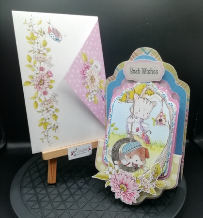 Purr-fect Partners 4 - Upright Z-fold Tag Card Mini Kit by Stephanie Bardelli