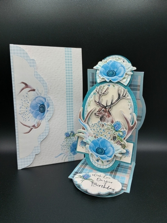 Highland Spring 2 Fold Up Easel Card Kit by Stephanie Bardelli