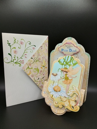 Shh! Fairies 2 - Upright Z-fold Tag Card Mini Kit by Stephanie Bardelli
