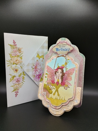 Shh! Fairies 4 - Upright Z-fold Tag Card Mini Kit by Stephanie Bardelli