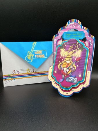 The Rolling Gnomes 1 - Upright Z-fold Tag Card Mini Kit by Stephanie Bardelli