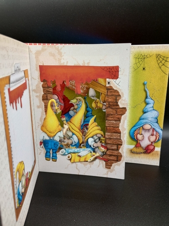 Gnome DIY Here Storybook Pop Up Tunnel Card & Envelope Kit by Stephanie Bardelli