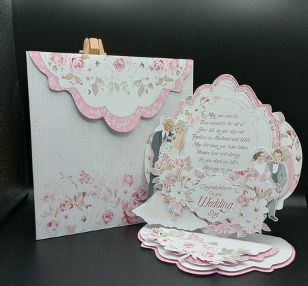 Bride & Joy Pocket Easel Card by Stephanie Bardelli