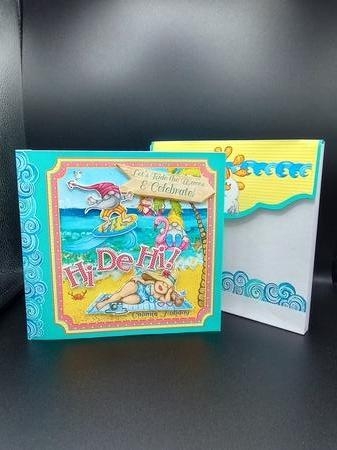 Hi De Hi Its a Gnomin Holiday Storybook Pop Up Tunnel Card & Envelope Kit by Stephanie Bardelli