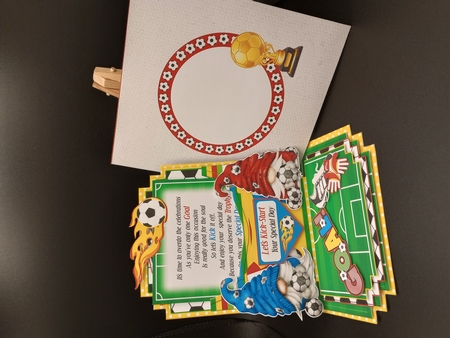 Gnome Goal! Pocket Easel Card by Stephanie Bardelli