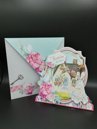 Tranquil Summer 1  Shaped 6x6 Card & Envelope Kit by Stephanie Bardelli