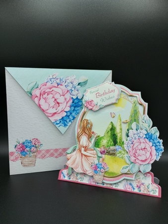 Tranquil Summer 2 Shaped 6x6 Card & Envelope Kit by Stephanie Bardelli