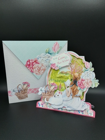 Tranquil Summer 3 Shaped 6x6 Card & Envelope Kit by Stephanie Bardelli
