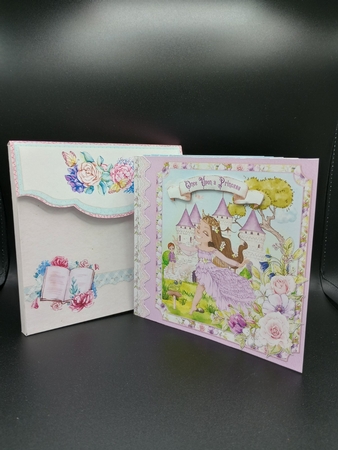 Once Upon a Princess 1  Storybook Pop Up Tunnel Card & Envelope Kit by Stephanie Bardelli