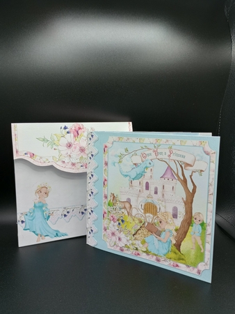 Once Upon a Princess 2  Storybook Pop Up Tunnel Card & Envelope Kit by Stephanie Bardelli