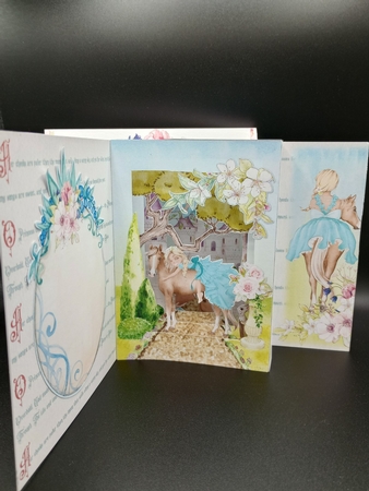 Once Upon a Princess 2  Storybook Pop Up Tunnel Card & Envelope Kit by Stephanie Bardelli