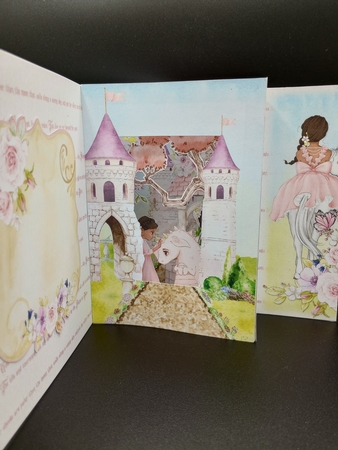 Once Upon a Princess 3  Storybook Pop Up Tunnel Card & Envelope Kit by Stephanie Bardelli