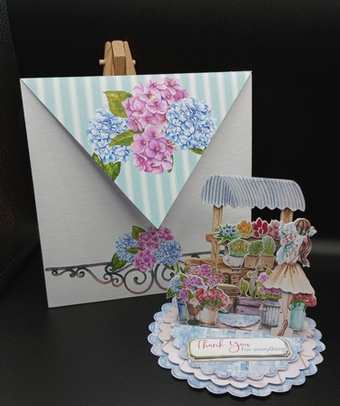 Vintage Flower Market 2 Triple Easel Card Kit by Stephanie Bardelli
