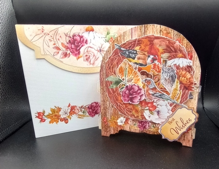 Autumn Splendour 2 Behind the Door Tunnel Card by Stephanie Bardelli