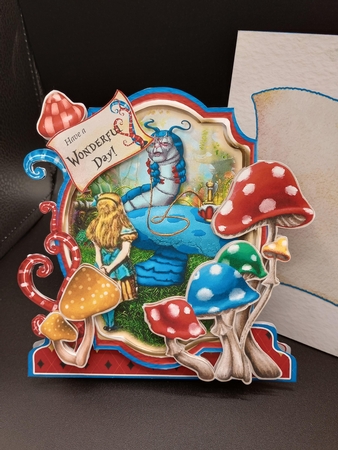 Down the Rabbit Hole with Alice 1 Shaped 6x6 Card & Envelope Kit by Stephanie Bardelli