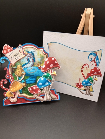 Down the Rabbit Hole with Alice 1 Shaped 6x6 Card & Envelope Kit by Stephanie Bardelli