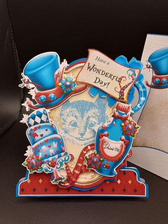 Down the Rabbit Hole with Alice 4 Shaped 6x6 Card & Envelope Kit by Stephanie Bardelli